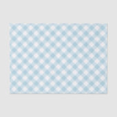 Gingham Light Blue en White Pattern Tissuepapier (Voorkant)