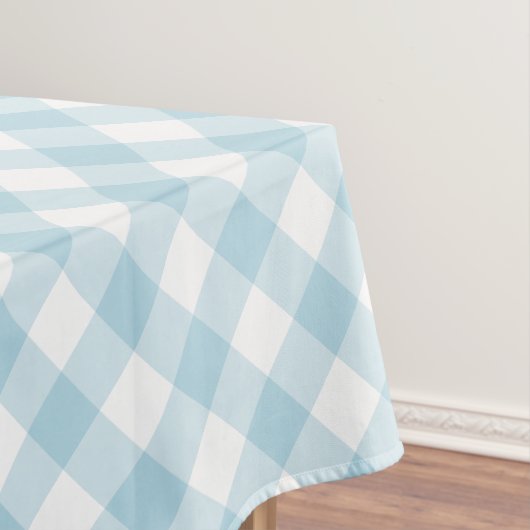 Gingham Light Blue en White Plays Pattern Tafelkleed (Voorbeeld)