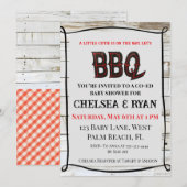 Gingham, Little Cutie Is on the Way, Let’s BBQ, Kaart (Voorkant / Achterkant)