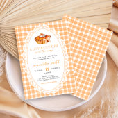 Gingham Little Cutie Pie Baby shower Kaart