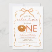 Gingham Little Cutie Pie Genderneutrale Verjaardag Kaart (Voorkant)