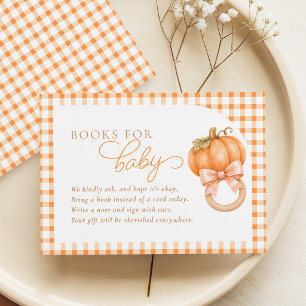 Gingham Little Pumpkin Boeken voor Baby Kaart
