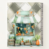 Gingham Locally Grown Baby Shower Guest Book Notitieboek (Achterkant)