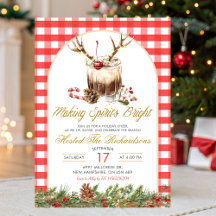 Gingham maakt de kerstgeest vrolijk Kerstcocktail