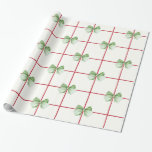 Gingham met Bows Christmas Wrapping Paper Cadeaupapier<br><div class="desc">Ons kerstinpakpapier zal dit jaar een prachtige touch onder je boom geven!</div>
