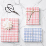 Gingham met de hand getekend modern leuk blauw roo inpakpapier vel<br><div class="desc">Perfecte,  malle,  op maat gemaakte cadeauverpakking voor een leuke feestje! Handgemaakte kunst voor jou! Perfect voor een zomerse brunch of picknick-thema bruidsmeisjesfeest,  vrijgezellenfeest,  verlovingsfeest of verjaardag.</div>