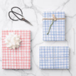 Gingham met de hand getekend modern schattig blauw inpakpapier vel<br><div class="desc">Perfecte,  schattige,  op maat gemaakte cadeauverpakking voor een leuke feest! Handgemaakte kunst voor jou! Perfect voor een zomerse brunch of picknick-thema bruidsmeisjesfeest,  vrijgezellenfeest,  verlovingsfeest of verjaardag.</div>