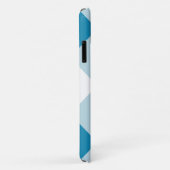 Gingham - Middelgrote en Lichte Blauwe Kwestie van Case-Mate iPhone Case (Achterkant/rechts)