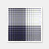 Gingham-Midnight Blue-Paper Napkins Servet (Voorkant)