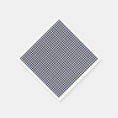 Gingham-Midnight Blue-Paper Napkins Servet (Hoek)