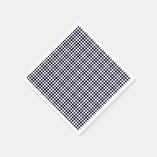 Gingham-Midnight Blue-Paper Napkins Servet