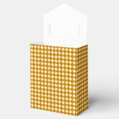 Gingham-Mustard Yellow-Favor Box, Tent Bedankdoosjes (Geopend)