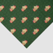 Gingham Navidad Baubles Tissuepapier (Detail)