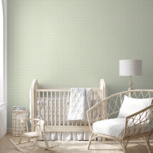 Gingham Oliva White Behang