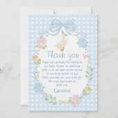 Gingham One Gekke Goose Verjaardag Bedankt Card (Voorkant)