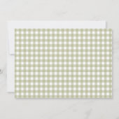Gingham One Silly Goose 1e Verjaardagsfoto Kaart (Achterkant)