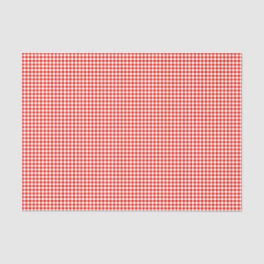 Gingham-Oranje-Weefselpapier Tissuepapier (Voorkant)