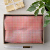 Gingham-Oranje-Weefselpapier Tissuepapier (Geschenk)