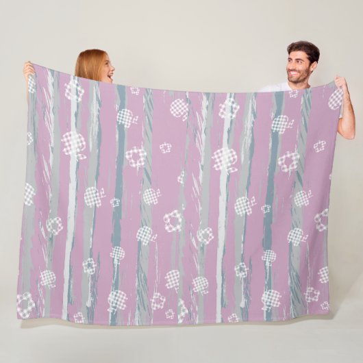 Gingham Orchard grote fleece deken (150 x 200 cm) (In situ)