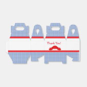 Gingham Oz Meisjes Verjaardagsfeestje Favor Boxes Bedankdoosjes (Uitgevouwen)