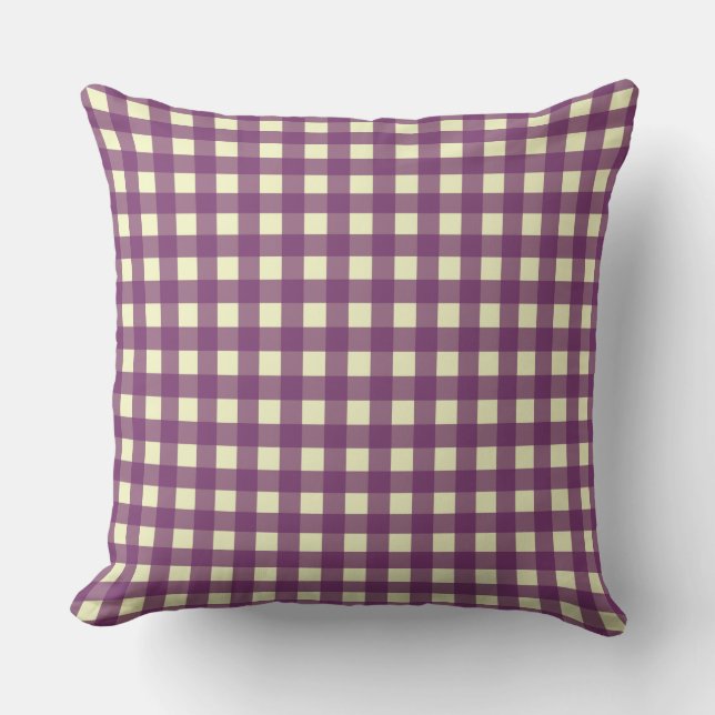 GINGHAM - PAARS & WITTE KUSSEN (Voorkant)