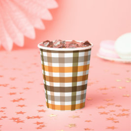 Gingham Papieren Bekers