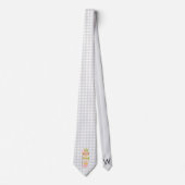 Gingham Pastel Notenkraker Monogram Stropdas (Voorkant)