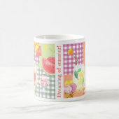 Gingham Patchwork Dreaming of Summer Koffiemok (Center)