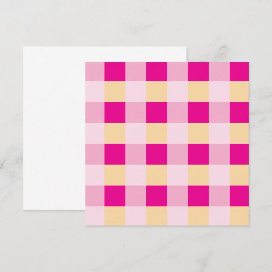 Gingham patroon  (Voorkant / Achterkant)