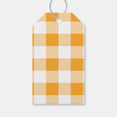 Gingham patroon cadeaulabel (Voorkant)