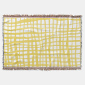 Gingham-patroon in geel deken (Voorkant)