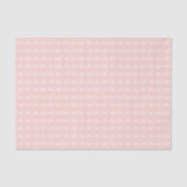 Gingham patroon in roze en pastel perzik tissuepapier (Voorkant)