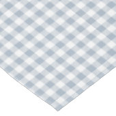 Gingham patroon kust geruit wit gedempt blauw tafelkleed (Gekanteld)