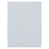 Gingham patroon kust geruit wit gedempt blauw tafelkleed (Voorkant)