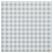 Gingham patroon kust geruit wit gedempte blauwe stof (Swatch)