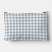 Gingham Patroon Plaid Preppy Rut Groen Wit Naam Etui (Achterkant)