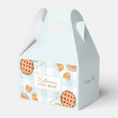 Gingham Patroon Waterverf Gebak Bakkerij  Bedankdoosjes (Achterkant)