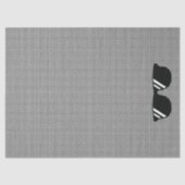 Gingham Patroon Zwart Wit Koele Zonnebril Leuk Tissuepapier (Voorkant)