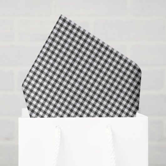Gingham patroon Zwart Wit Leuke Zonnebril Pret Tissuepapier (Cadeauzakje)
