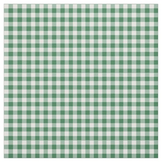 Gingham-patroonverbinding groen en wit controleren stof (Swatch)