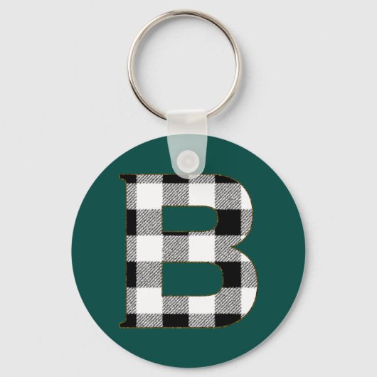 Gingham Pattern B Sleutelhanger (Voorkant)