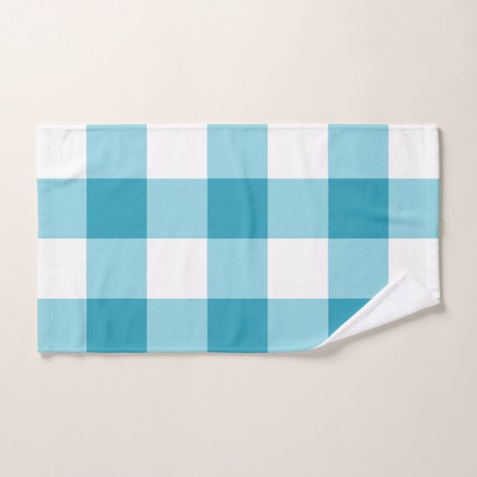 Gingham Pattern Bad Handdoek (Handdoek)