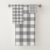 Gingham Pattern Bad Handdoek (Insitu)