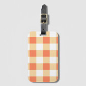 Gingham Pattern Bagagelabel (Voorkant (verticaal))