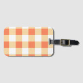 Gingham Pattern Bagagelabel (Voorkant (horizontaal))