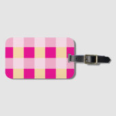 Gingham Pattern Bagagelabel (Voorkant (horizontaal))