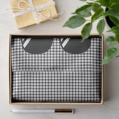 Gingham Pattern Black White Cool Sunglasses Fun Tissuepapier (Geschenk)