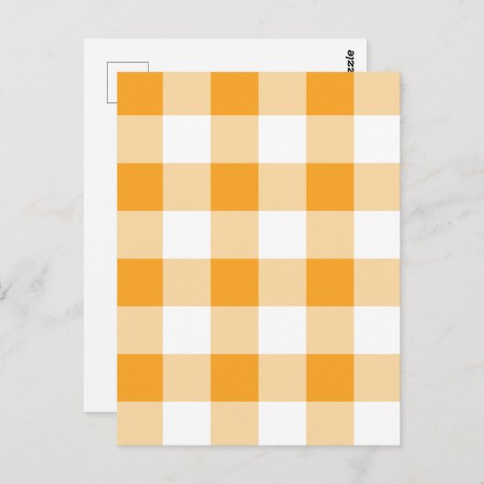 Gingham Pattern Briefkaart (Voorkant / Achterkant)