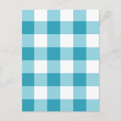 Gingham Pattern Briefkaart (Voorkant)