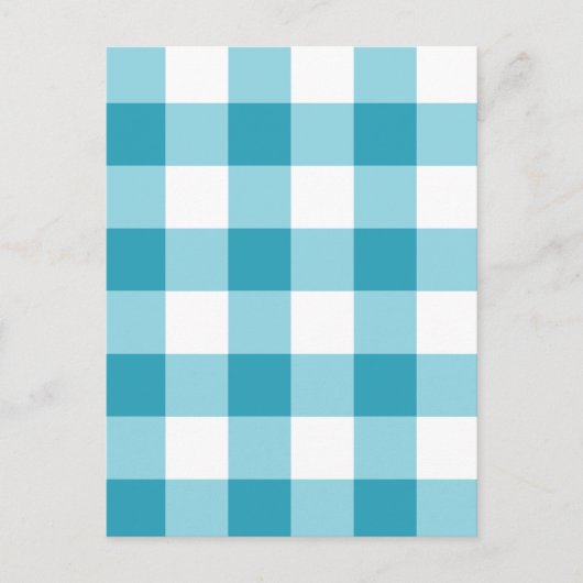 Gingham Pattern Briefkaart (Voorkant)